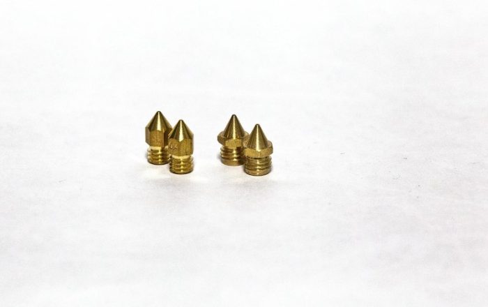 Brass 3D printer hot end and print head assembly