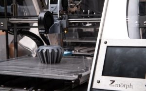 3D printer nozzle mid print