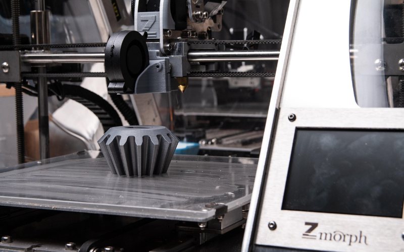 3D printer nozzle mid print