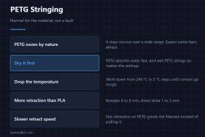 PETG Stringing — Normal for the material, not a fault