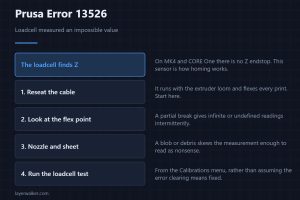 Prusa Error 13526 — Loadcell measured an impossible value